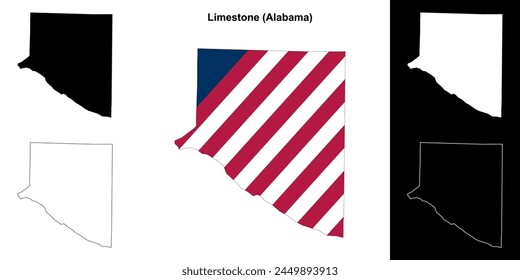 Condado de Limestone (Alabama) conjunto de mapas esquemáticos