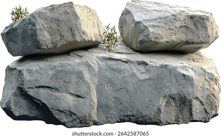 Limestone rock shape vector, realistic nature design, natural rock textures, stone formations, earthy tones, realistic rock art, rugged geological shapes