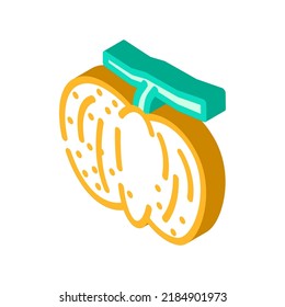 limetta sweet lemon isometric icon vector. limetta sweet lemon sign. isolated symbol illustration