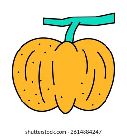 limetta sweet lemon line icon vector. limetta sweet lemon sign. isolated symbol illustration