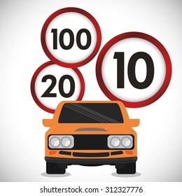 limit of km design, vector illustration 10 eps graphic
