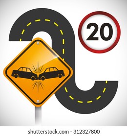 limit of km design, vector illustration 10 eps graphic