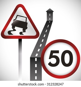 limit of km design, vector illustration 10 eps graphic
