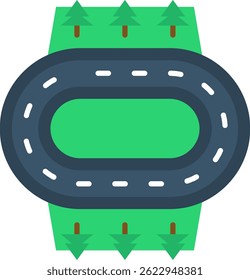 Límite de línea de diseño de íconos de Vector