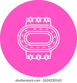 Design de Ícone de Vetor de Linha de Limite