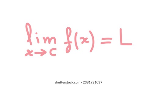 Limit notation symbol in calculus. Mathematics resources for teachers and students.