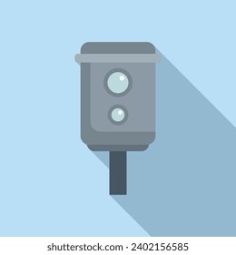 Limitar el vector plano del icono de control de velocidad. Equipo de velocidad. Detección de control de área