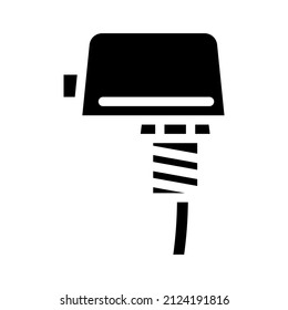 limit switch glyph icon vector. limit switch sign. isolated contour symbol black illustration