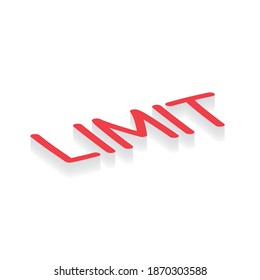 limit word concept - vector illustration