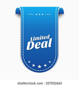 Limited Blue Vector Icon Design