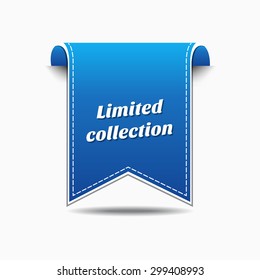 Limited Collection Blue Vector Icon Design