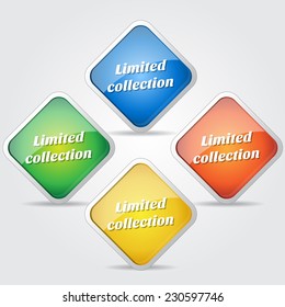 Limited Collection Colorful Vector Icon Design