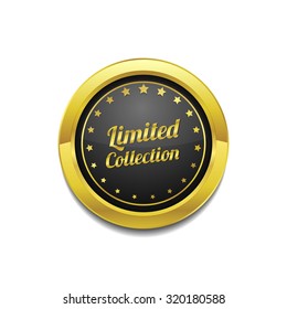Limited Collection Golden Vector Icon Button