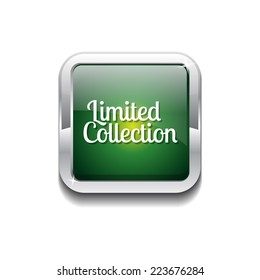 Limited Collection Green Vector Icon Button