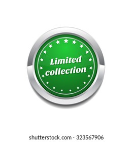 Limited Collection Green Vector Icon Button