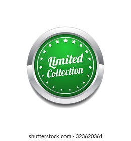 Limited Collection Green Vector Icon Button