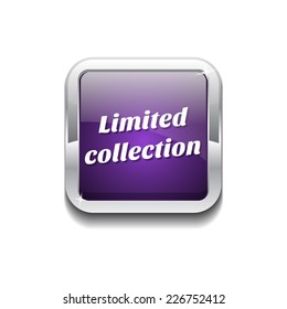 Limited Collection Purple Vector Icon Button