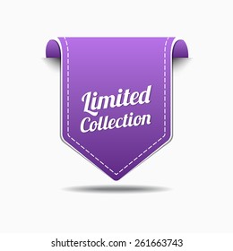 Limited Collection Purple Vector Icon Design