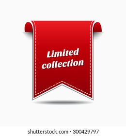 Limited Collection Red Vector Icon Design