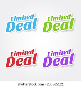 Limited Colorful Vector Icon Design