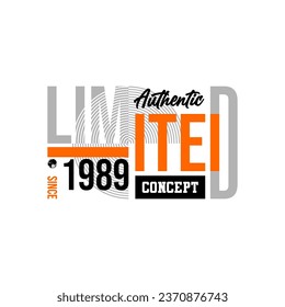 limited concept simple vintage vector