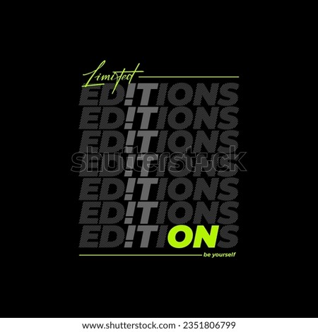 LIMITED CONCEPT typography graphic design, for t-shirt prints, vector illustration.BROOKLYN-NYC. 