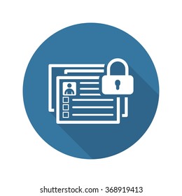 Limited Data Set Icon. Flat Design. Business Concept Isolated Illustration.