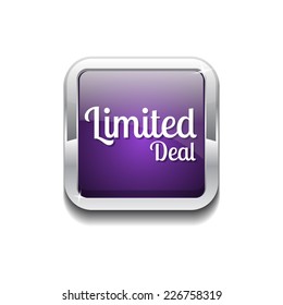 Limited Deal Purple Vector Icon Button