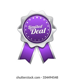 Limited Deal Violet Vector Icon Design