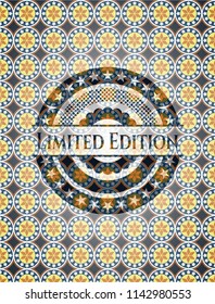 Limited Edition arabic badge. Arabesque decoration.