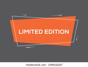 LIMITED EDITION AND BANNER CONCEPT