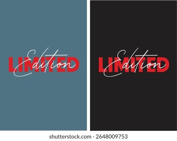 Limited Edition Bold Typography T-Shirt