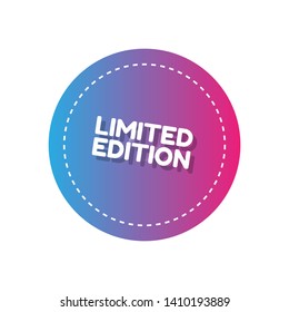 limited edition button with glossy effect.