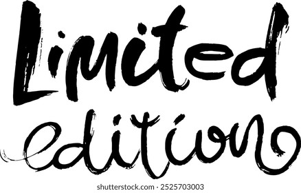Limited Edition Dry Brush Modern Lettering Design.
