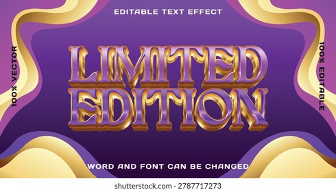Limited edition editable text effect, Bold and Luxurious Limited Edition Text Effect Template