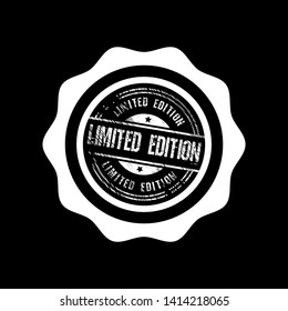limited edition emblem. stamp with shadow.label,sticker 