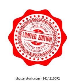 limited edition emblem. stamp with shadow.label,sticker 
