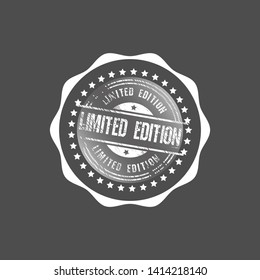 limited edition emblem. stamp with shadow.label,sticker 