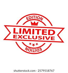 Limited Edition exclusive icon flat vector design templates