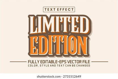Fuente de edición limitada Efecto de texto editable