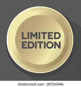 limited edition gold button