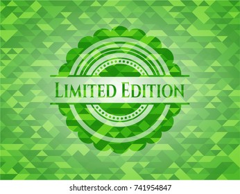 Limited Edition green mosaic emblem