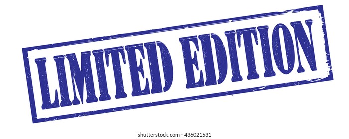 limited edition grunge stamp, vector illustration