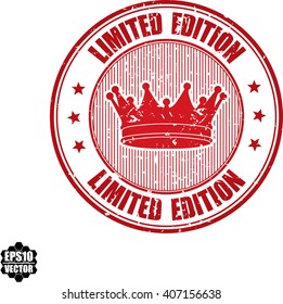 Limited edition grunge stamp.Vector