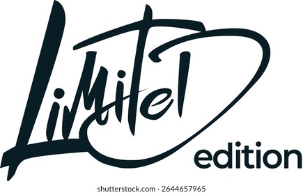 Limited Edition with Handwritten style, Black and White 