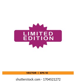 signo de diseño vectorial de icono de edición limitada 