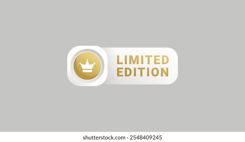 Limited edition label or exclusive label design element vector. best Limited edition sign for product packaging design element.