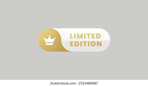 Limited edition label or exclusive label sign design element vector. best Limited edition sign for product packaging design element.