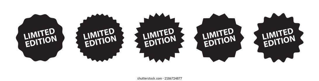 Limited Edition Label Icon, Vector Illustration