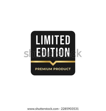 Limited edition label or Limited edition mark vector isolated in flat style. Best Limited edition label for product packaging design element. Simple Limited edition mark vector isolated.